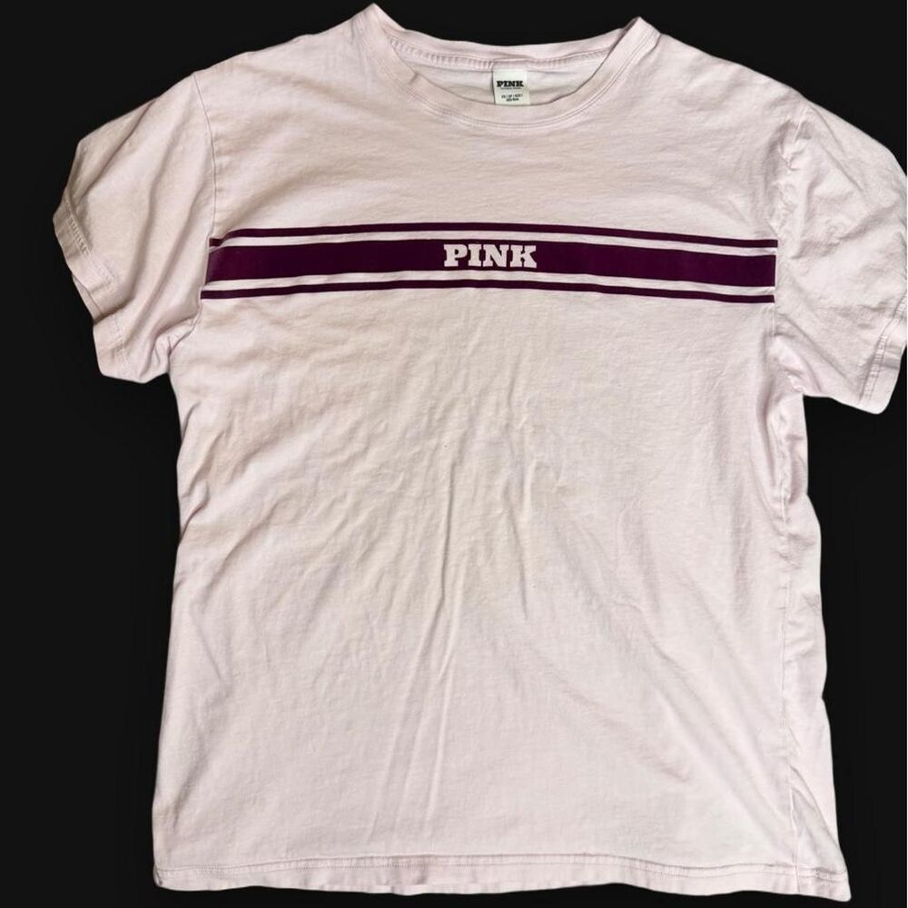 Victoria-s-secret Women's Pink and Purple T-shirt